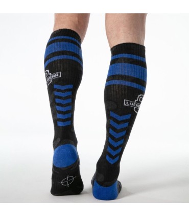 LOCKER GEAR FULL MILITARY KNEE HIGH SOCKS ONE SIZE BLUE