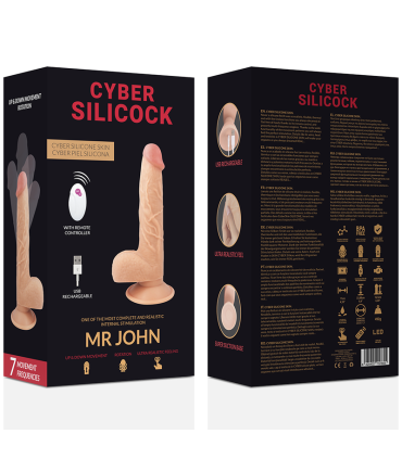 CYBER SILICOCK REALISTICO CONTROL REMOTO MR JOHN 2388 CM O 43 CM