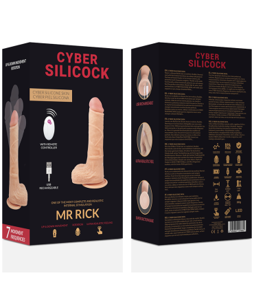 CYBER SILICOCK REALISTICO CONTROL REMOTO MR RICK 209 CM O 4 CM