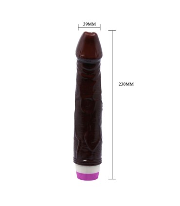 BAILE WAVES OF PLEASURE VIBRADOR 23 CM MARRON