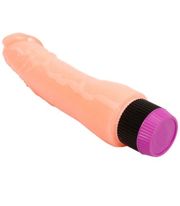 BAILE VIBRADOR REALISTICO FLEXIBLE NATURAL 24 CM