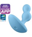 SATISFYER - DEEP DIVER PLUG VIBRADOR APP GRIS