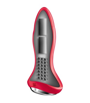 SATISFYER ROTATOR PLUG 1 PLUG VIBRADOR APP ROJO
