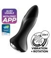 SATISFYER - ROTATOR PLUG 1+ PLUG VIBRADOR APP ROJO
