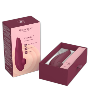 WOMANIZER CLASSIC 2 CLITORAL STIMULATOR BORDEAUX
