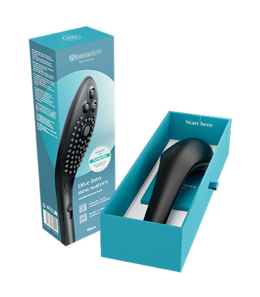 WOMANIZER WAVE CLITORAL STIMULATING SHOWER HEAD BLACK