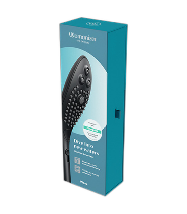WOMANIZER WAVE CLITORAL STIMULATING SHOWER HEAD BLACK