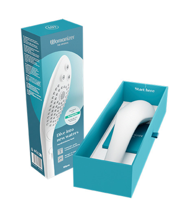 WOMANIZER WAVE CLITORAL STIMULATING SHOWER HEAD WHITE