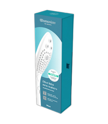 WOMANIZER WAVE CLITORAL STIMULATING SHOWER HEAD WHITE
