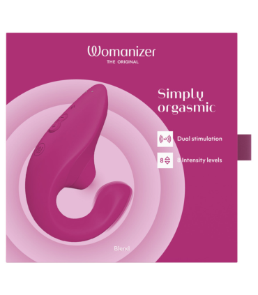 WOMANIZER BLEND RABBIT VIBRATOR STIMULATOR VIBRANT PINK