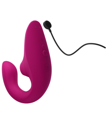 WOMANIZER BLEND RABBIT VIBRATOR STIMULATOR VIBRANT PINK