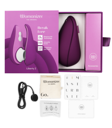WOMANIZER LIBERTY 2 CLITORIS STIMULATOR SUCTION VIOLET