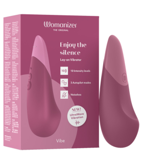 WOMANIZER VIBE LAY ON SILENT VIBRATOR DUSKY PINK