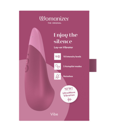 WOMANIZER VIBE LAY ON SILENT VIBRATOR DUSKY PINK
