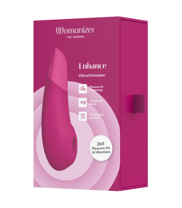 WOMANIZER ENHANCE CLITORIAL STIMULATOR VIBRANT PINK