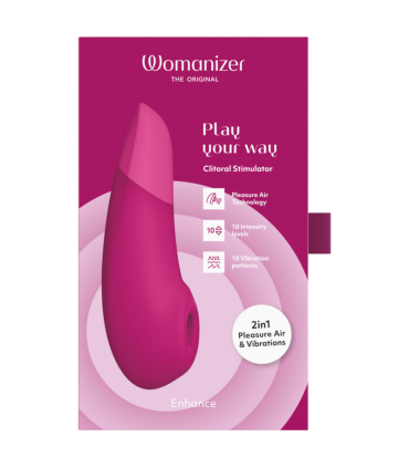 WOMANIZER ENHANCE CLITORIAL STIMULATOR VIBRANT PINK