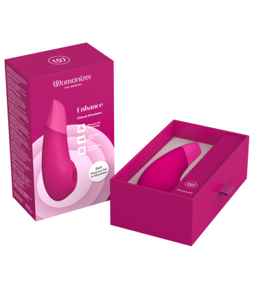 WOMANIZER ENHANCE CLITORIAL STIMULATOR VIBRANT PINK