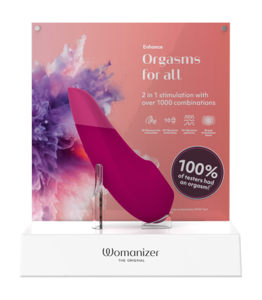 WOMANIZER ENHANCE CLITORIAL STIMULATOR VIBRANT PINK