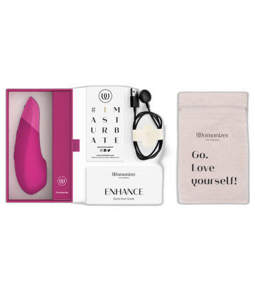 WOMANIZER ENHANCE CLITORIAL STIMULATOR VIBRANT PINK