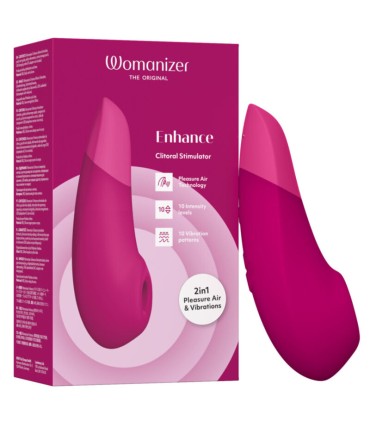 WOMANIZER ENHANCE CLITORIAL STIMULATOR VIBRANT PINK