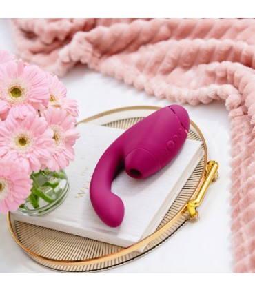 WOMANIZER DUO NEXT DUAL CLITORAL G SPOT STIMULATOR DUSKY PINK