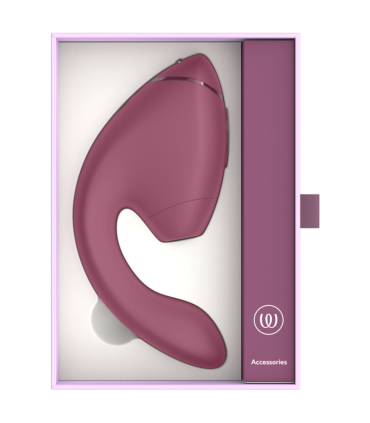 WOMANIZER DUO NEXT DUAL CLITORAL G SPOT STIMULATOR DUSKY PINK