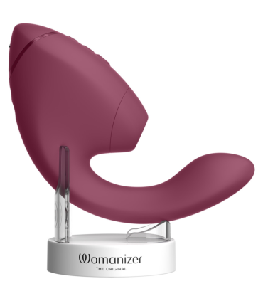 WOMANIZER DUO NEXT DUAL CLITORAL G SPOT STIMULATOR DUSKY PINK