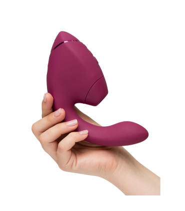 WOMANIZER DUO NEXT DUAL CLITORAL G SPOT STIMULATOR DUSKY PINK