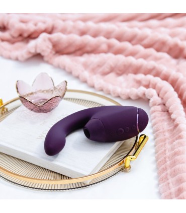 WOMANIZER DUO NEXT DUAL CLITORAL G SPOT STIMULATOR DARK PURPLE
