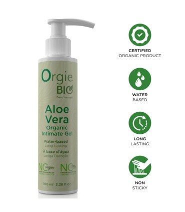 ORGIE BIO ALOE VERA ORGANIC WATER BASED INTIMATE GEL 100 ML