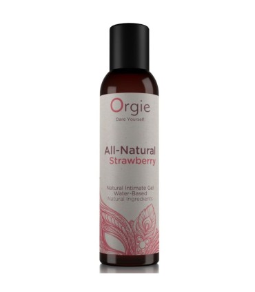 ORGIE ALL NATURAL STRAWBERRY KISSABLE WATER BASED INTIMATE GEL 150 ML