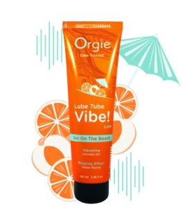 ORGIE LUBE TUBE VIBE SEX ON THE BEACH KISSABLE INTIMATE GEL LOW TINGLING 100 ML