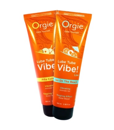 ORGIE LUBE TUBE VIBE SEX ON THE BEACH KISSABLE INTIMATE GEL LOW TINGLING 100 ML