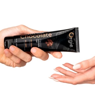 ORGIE LUBE TUBE CHOCOLATE KISSABLE WATER BASED INTIMATE GEL 100 ML