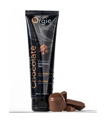 ORGIE LUBE TUBE CHOCOLATE KISSABLE WATER BASED INTIMATE GEL 100 ML