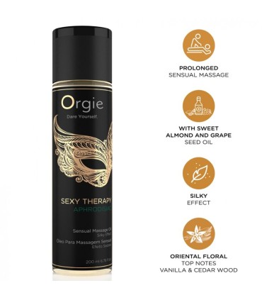 ORGIE SEXY THERAPY APHRODISIAC SENSUAL MASSAGE OIL 200 ML