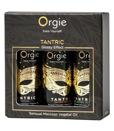 ORGIE TANTRIC MINI SIZE COLLECTION SENSUAL MASSAGE OILS 3 X 30 ML