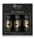 ORGIE SEXY THERAPY MINI SIZE COLLECTION SENSUAL MASSAGE OILS 3 X 30 ML
