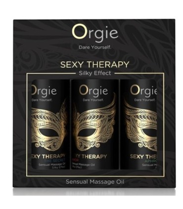 ORGIE SEXY THERAPY MINI SIZE COLLECTION SENSUAL MASSAGE OILS 3 X 30 ML