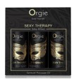 ORGIE - SEXY THERAPY MINI SIZE COLLECTION SENSUAL MASSAGE OILS 3 X 30 ML
