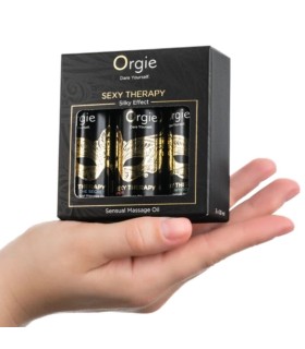 ORGIE SEXY THERAPY MINI SIZE COLLECTION SENSUAL MASSAGE OILS 3 X 30 ML