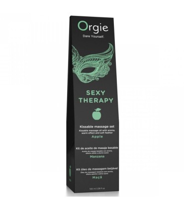 ORGIE LIPS MASSAGE APPLE KISSABLE MASSAGE SET 100 ML
