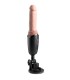 KING COCK PLUS THRUSTING COCK PRO SILICONE DILDO WITH THROTTLE VIBRATION AND HEAT LIGHT 127 CM