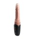 KING COCK PLUS THRUSTING COCK PRO SILICONE DILDO WITH THROTTLE VIBRATION AND HEAT LIGHT 127 CM