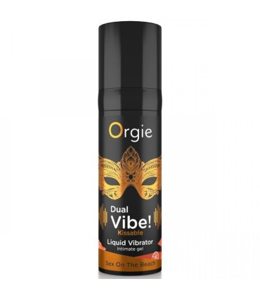 ORGIE DUAL VIBE SEX ON THE BEACH KISSABLE LIQUID VIBRATOR 15 ML
