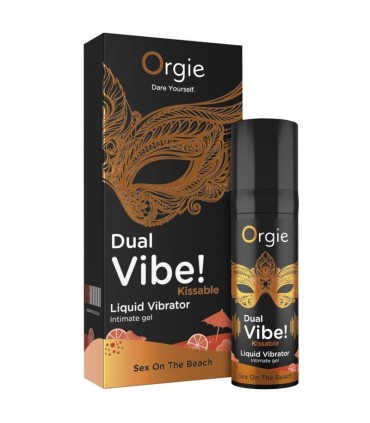 ORGIE DUAL VIBE SEX ON THE BEACH KISSABLE LIQUID VIBRATOR 15 ML