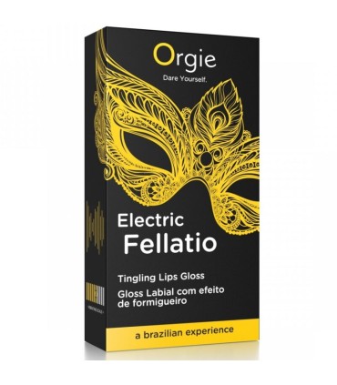 ORGIE ELECTRIC FELLATIO VIBRATING TINGLING LIP GLOSS 10 ML