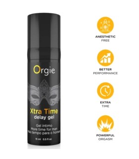ORGIE XTRA TIME DELAY GEL ANESTHETIC FREE 15 ML