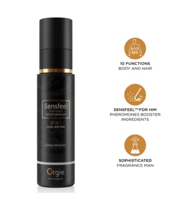 ORGIE SENSFEEL FOR MAN SEDUCTION ELIXIR 10 IN 1 BODY AND HAIR 100 ML