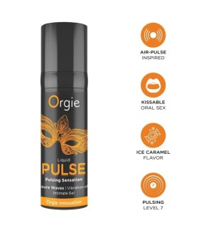 ORGIE PULSE KISSABLE PULSING SENSATION INTIMATE GEL 15 ML